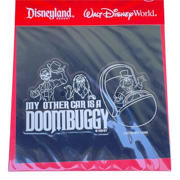 Disney Parks Haunted Mansion Ghosts My Other Car Doombuggy Vinyl Window Sticker - Picture 1 of 3
